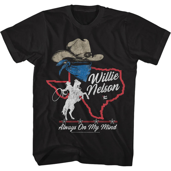 Tops - Always On My Mind Willie Nelson Tshirt